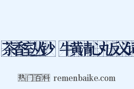 茶香室丛钞·牛黄清心丸反义词是什么意思的图片